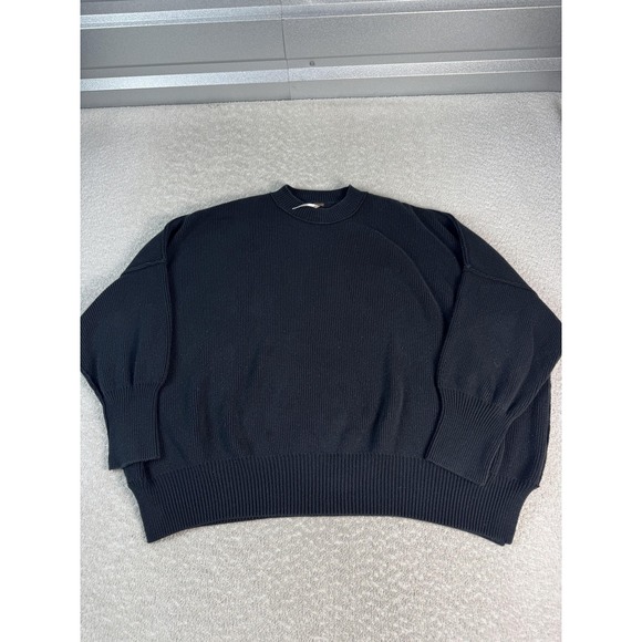 Free People Sweater Womens Large Relaxed Fit Ribbed Knit Pullover Soft Cozy - Picture 1 of 7